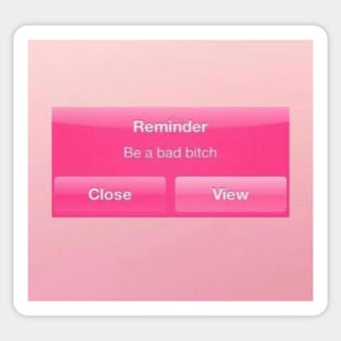 pink baddie Sticker